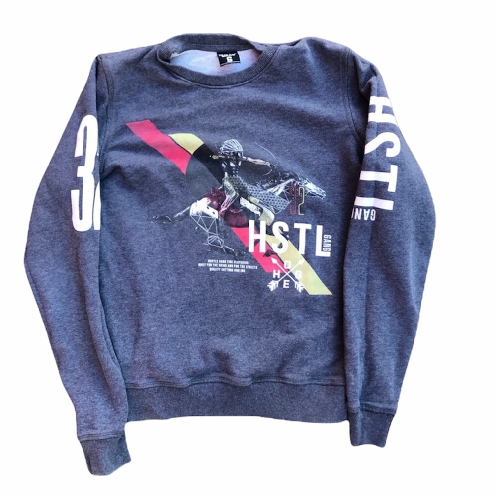Hustle gang long sleeve sweater
